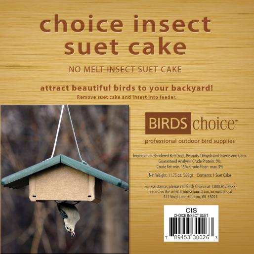 Choice Insect Suet Cake 12/Pack